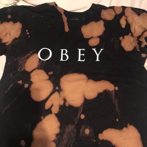bleached obey t shirt